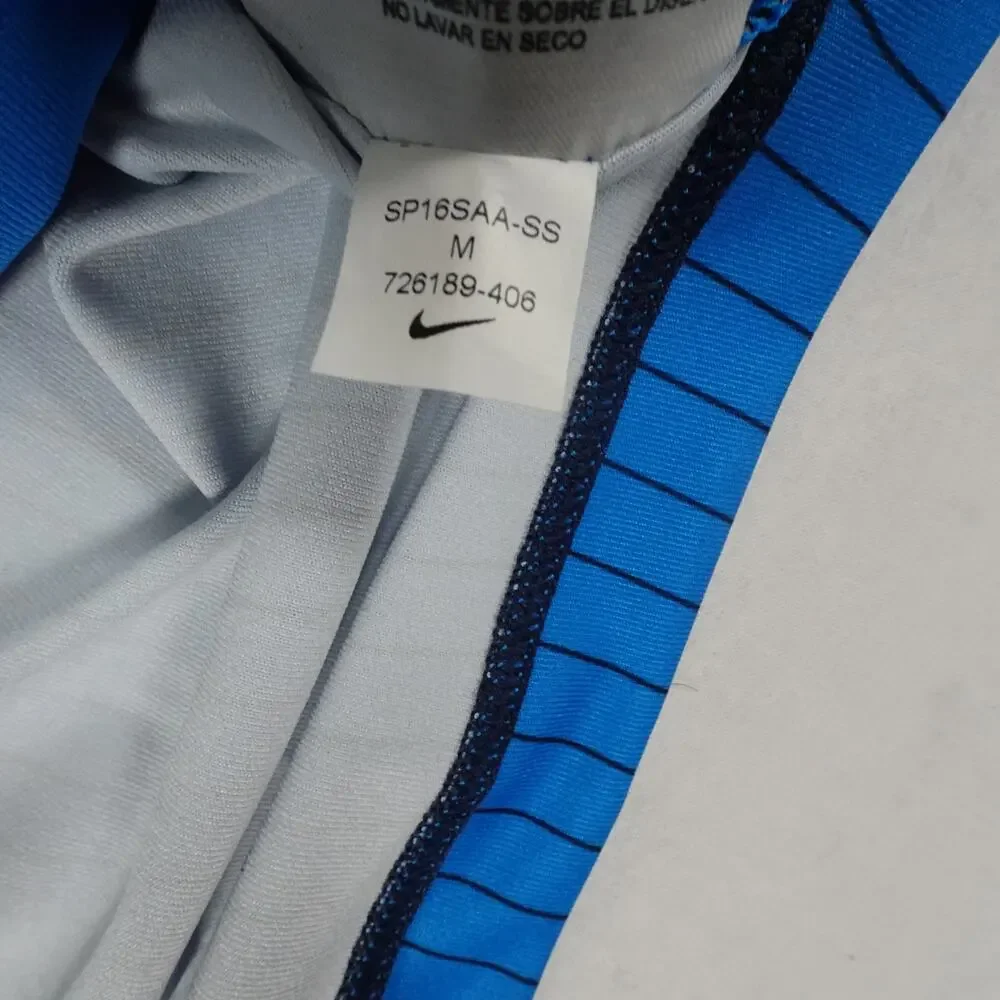 Tiger Woods Nike Performance Vented Striped Back Golf Polo Men's Medium